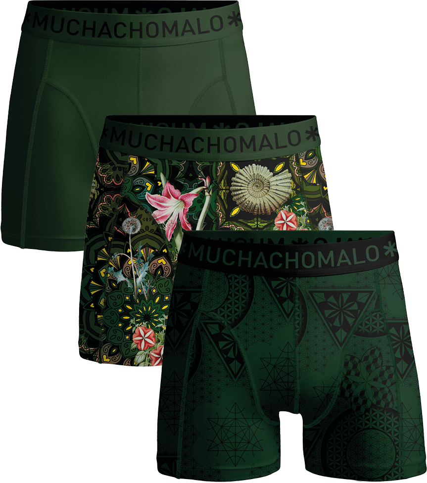 Muchachomalo Boxershorts 3-Pack Multicolor Divers