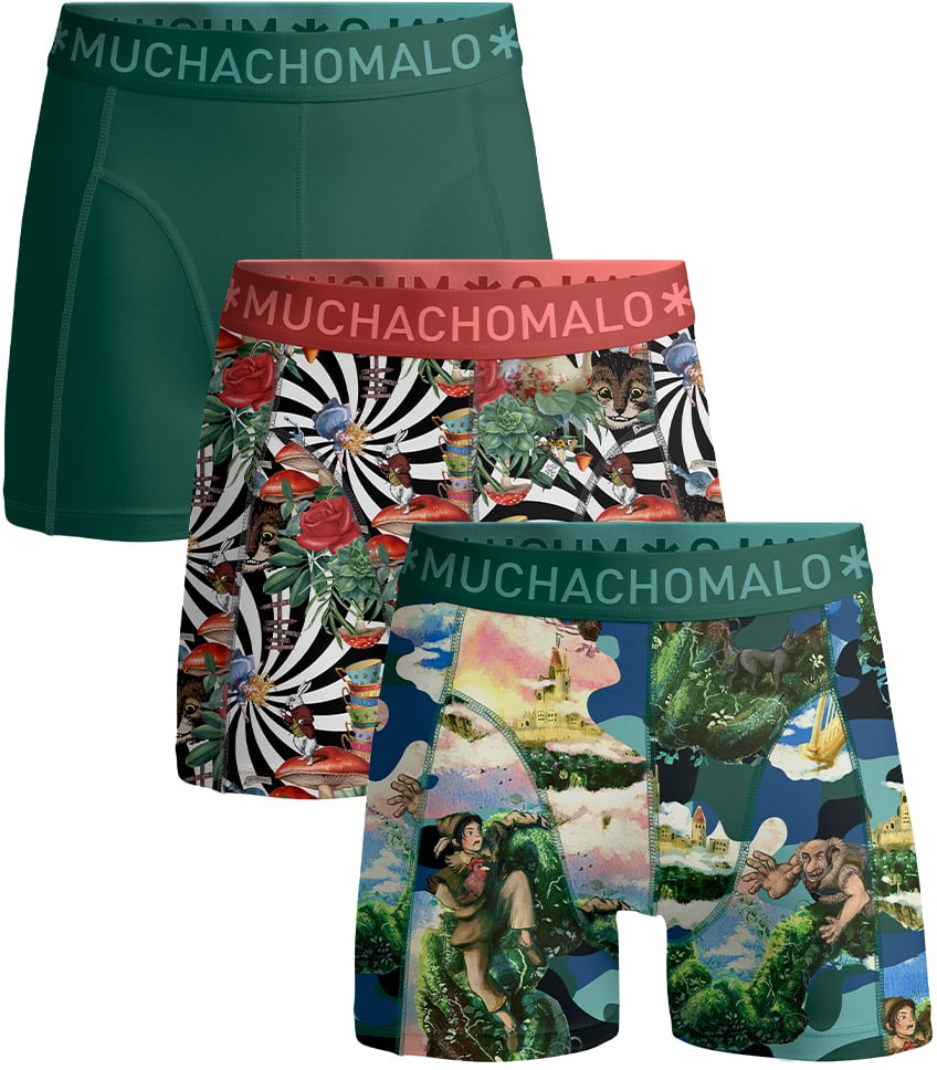 Muchachomalo Boxershorts 3-Pack Multicolor. Divers