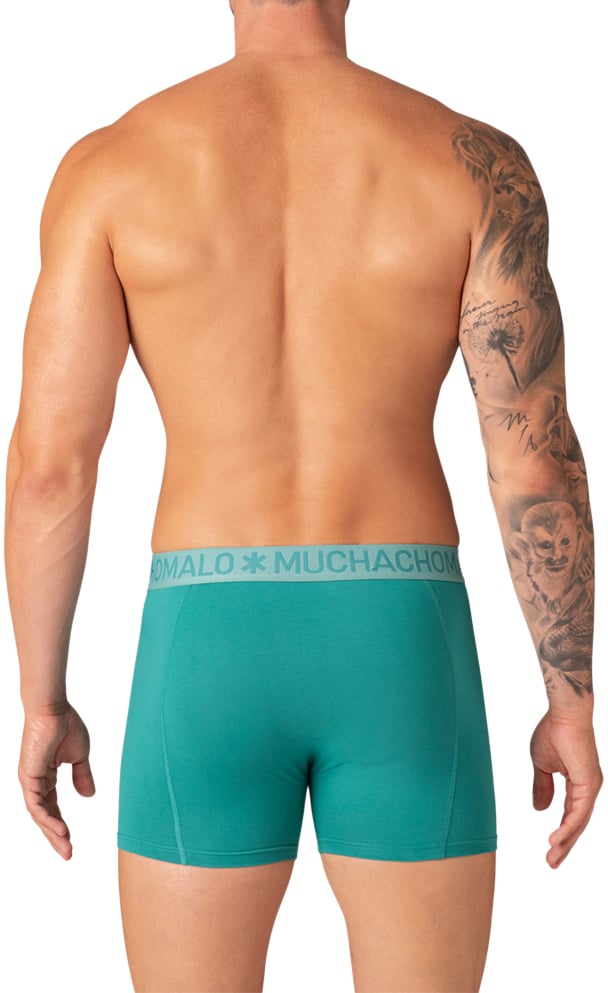 MUCHACHOMALO 5-Pack Boxer Shorts Solid Zwart
