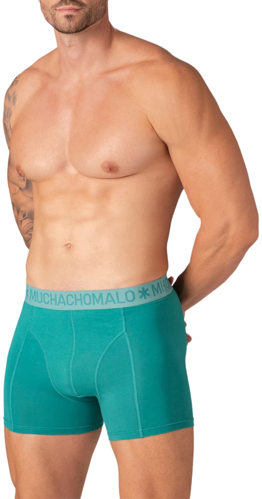 MUCHACHOMALO 5-Pack Boxer Shorts Solid Zwart