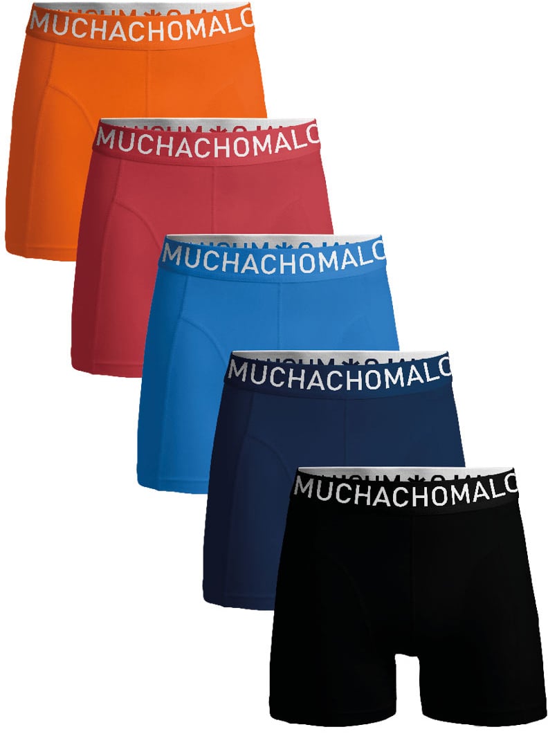 Muchachomalo Boxershorts 5-Pack Multicolor. Zwart