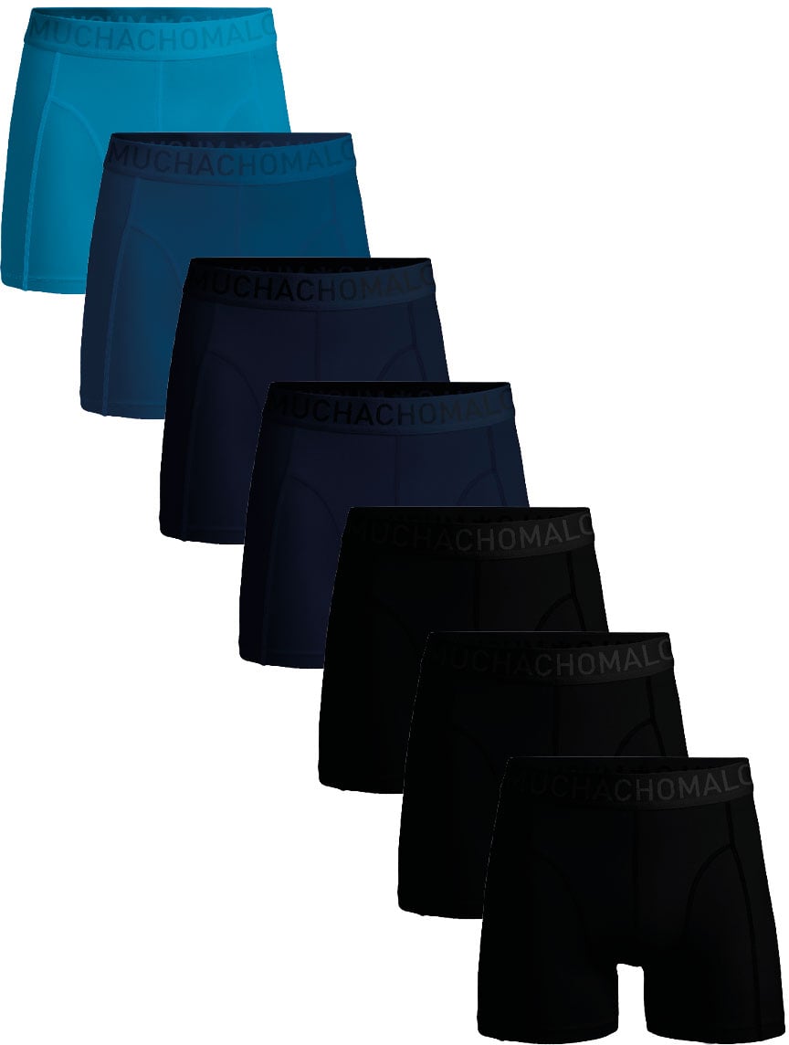 Muchachomalo Boxershorts 7-Pack Multicolor. Zwart