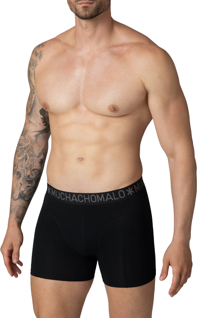Muchachomalo Boxershorts 7-Pack Multicolor. Zwart
