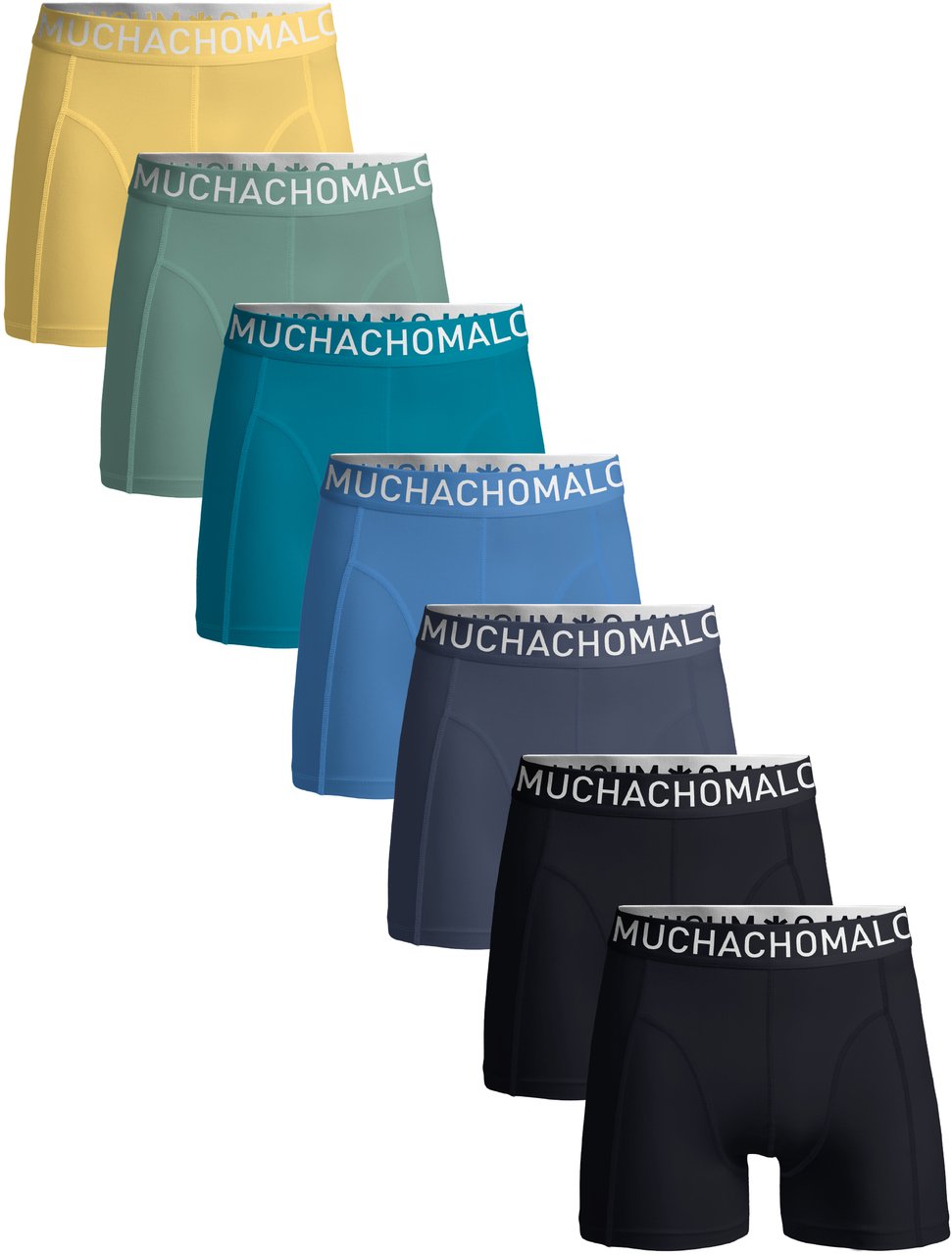 Muchachomalo Boxershorts 7-Pack Multicolor. Zwart