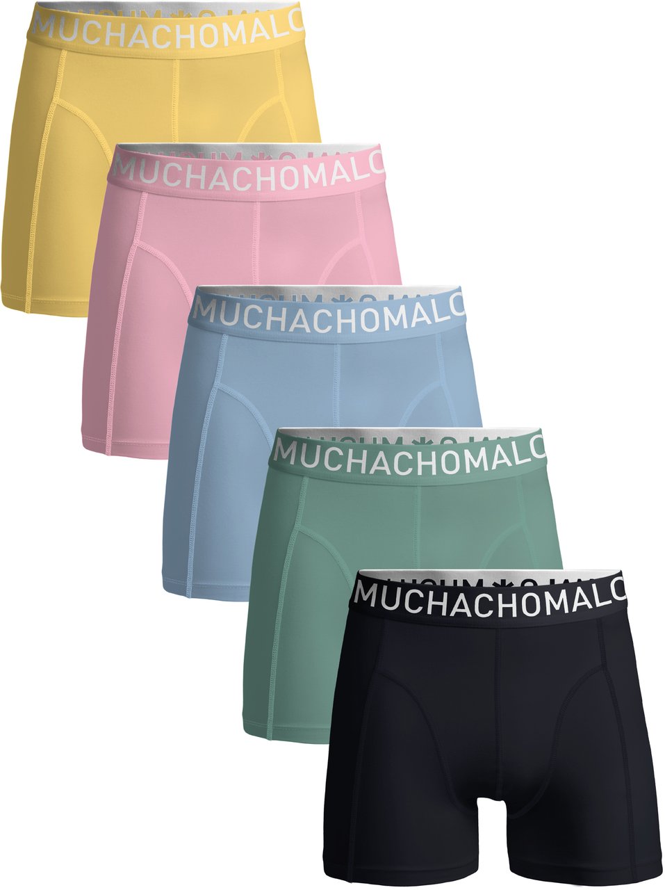 Muchachomalo Boxershorts 5-Pack Multicolor. Zwart