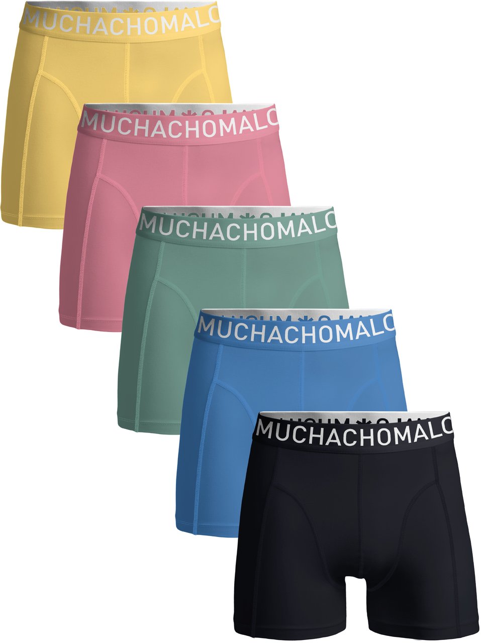 Muchachomalo Boxershorts 5-Pack Multicolor. Zwart