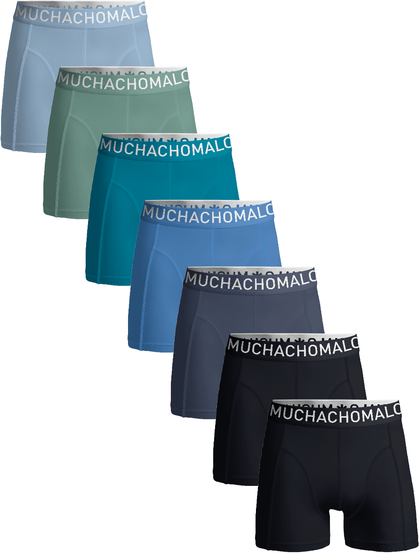Muchachomalo Boxershorts 7-Pack Multicolor Zwart