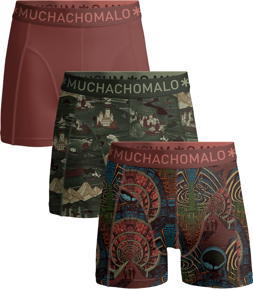 Muchachomalo Boxershorts 3-Pack Multicolor Divers