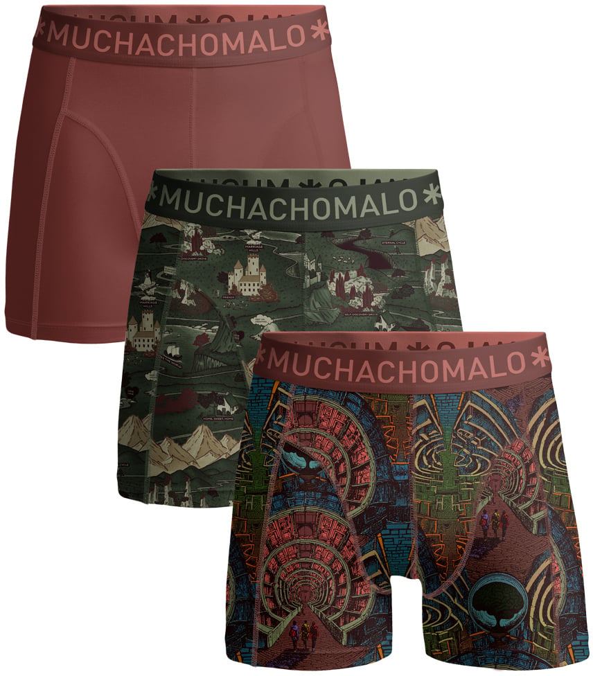 Muchachomalo Boxershorts 3-Pack Multicolor Divers