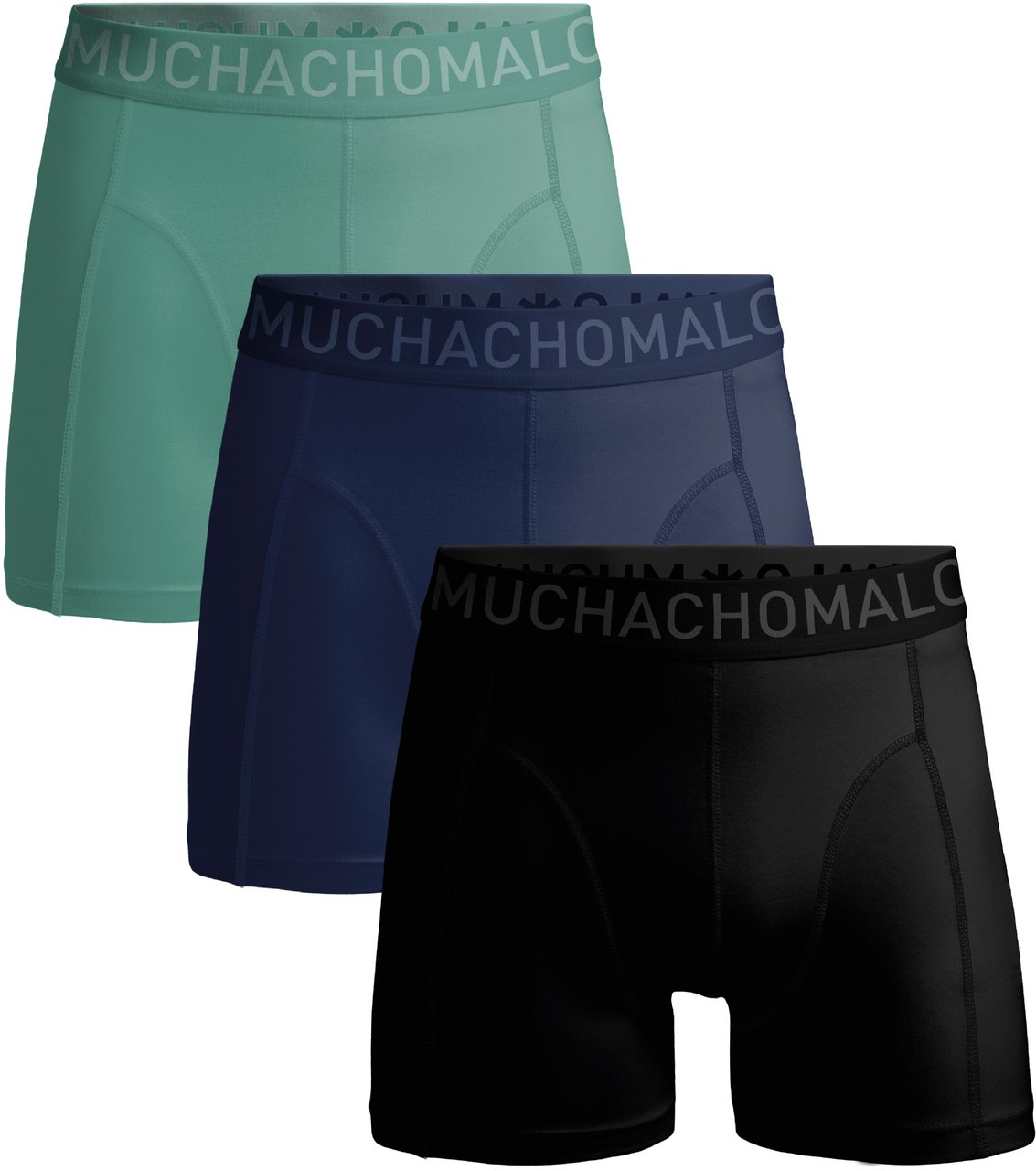 Muchachomalo Boxershorts 3-Pack Multicolor Zwart