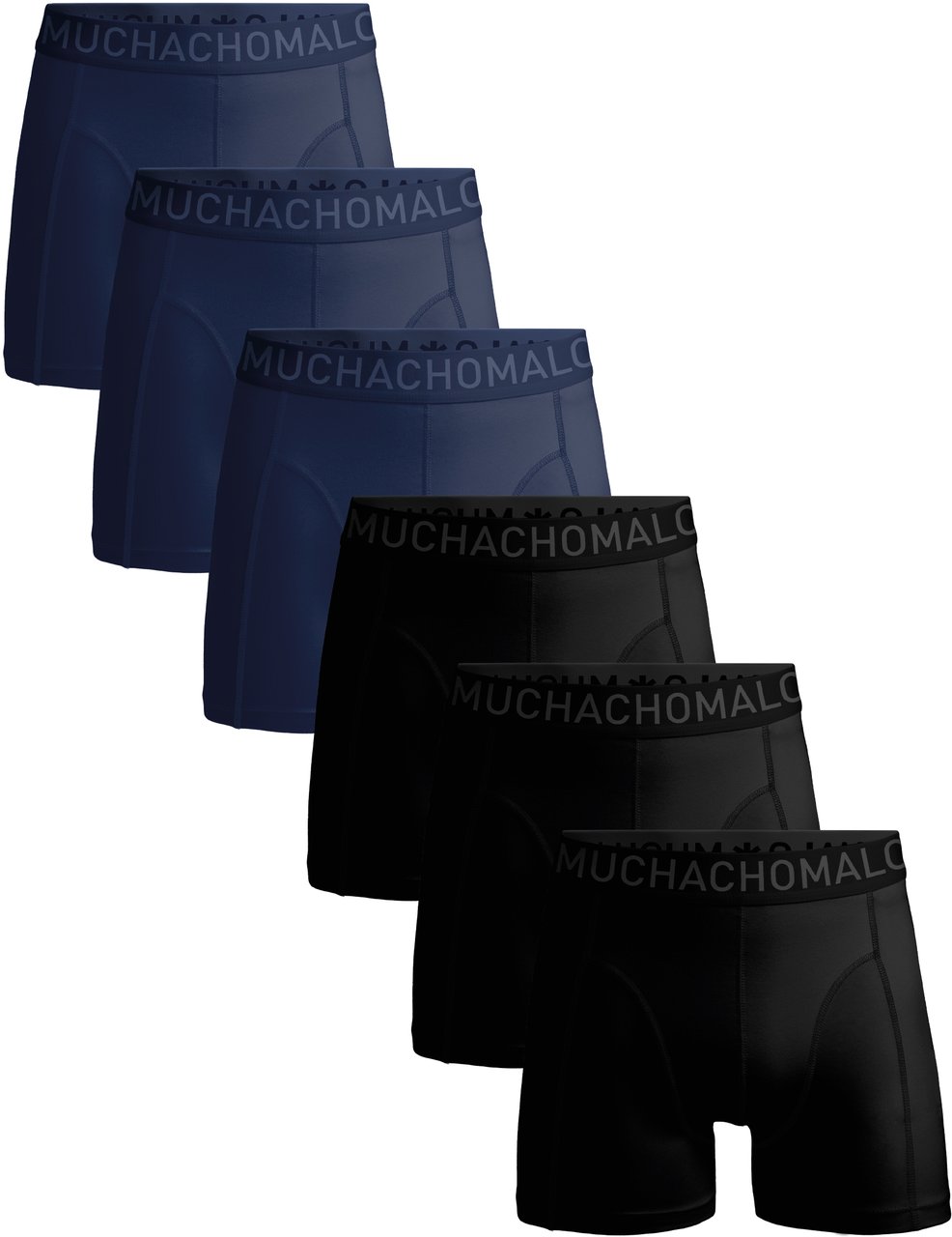 Muchachomalo Boxershorts 6-Pack Multicolor Zwart