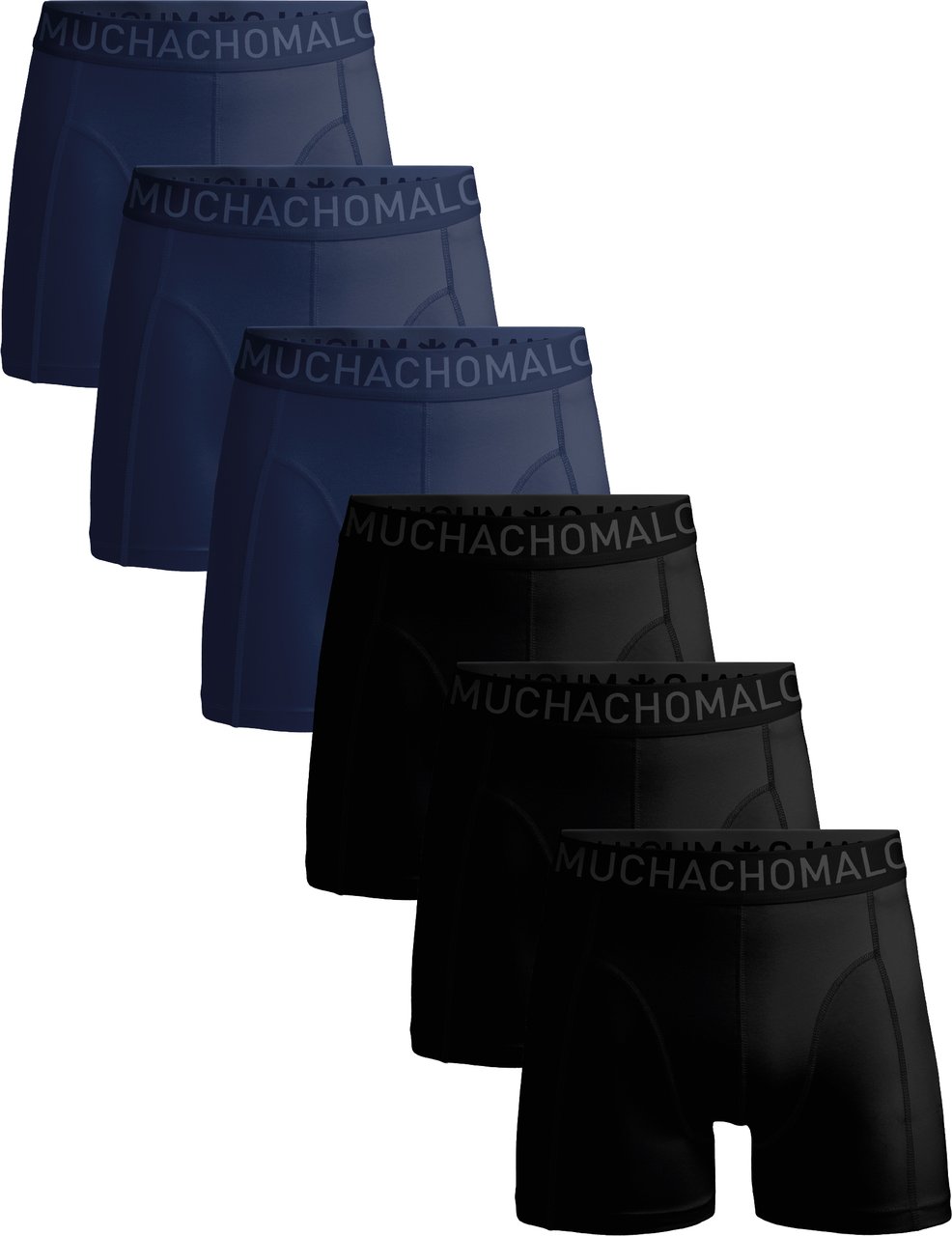 Muchachomalo Boxershorts 6-Pack Multicolor. Zwart