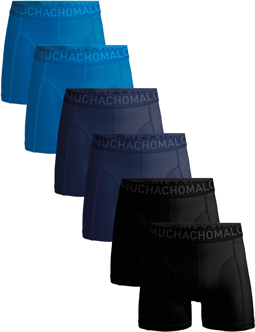Muchachomalo Boxershorts 6-Pack Multicolor Zwart