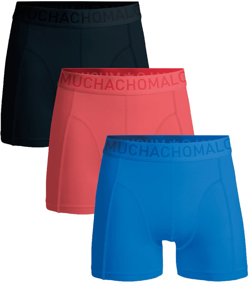 Muchachomalo Boxershorts 3-Pack Multicolor Zwart