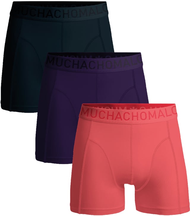 MUCHACHOMALO 3-Pack Microfiber Solid Zwart