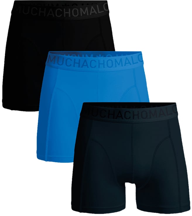MUCHACHOMALO 3-Pack Microfiber Solid Zwart