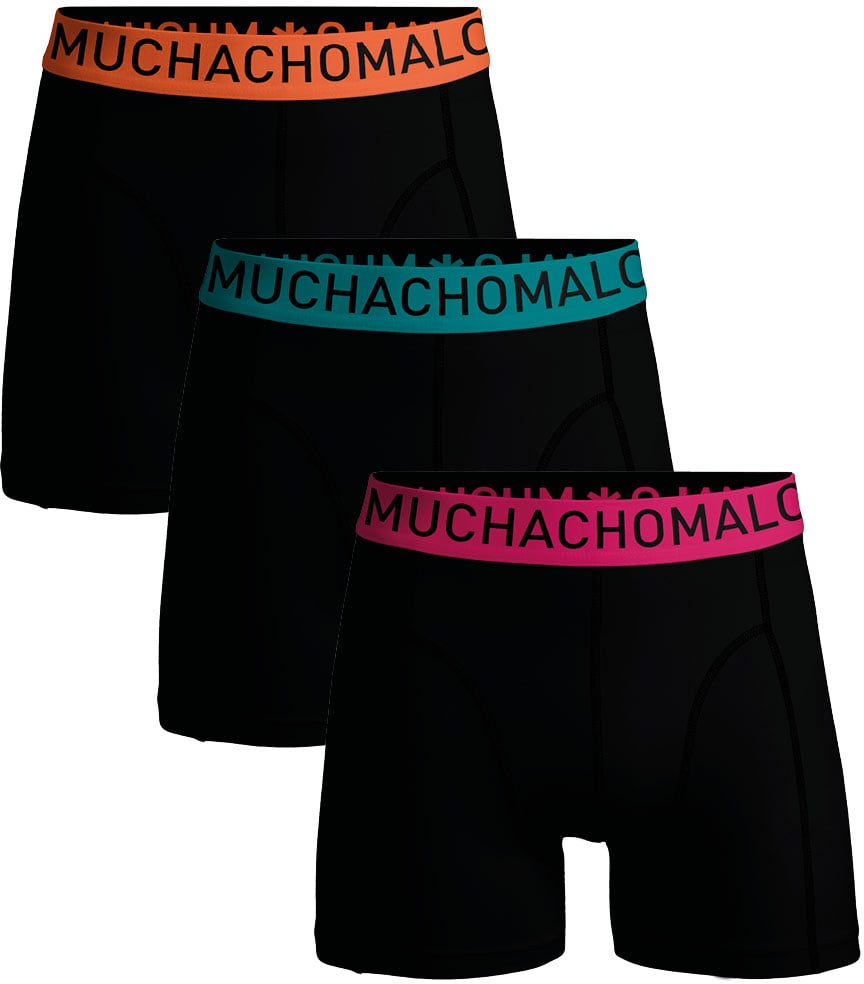 Muchachomalo Boxershorts 3-Pack Multicolor Zwart