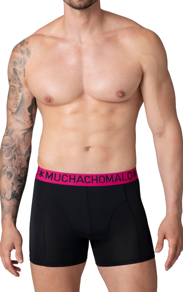 Muchachomalo Boxershorts 3-Pack Multicolor Zwart