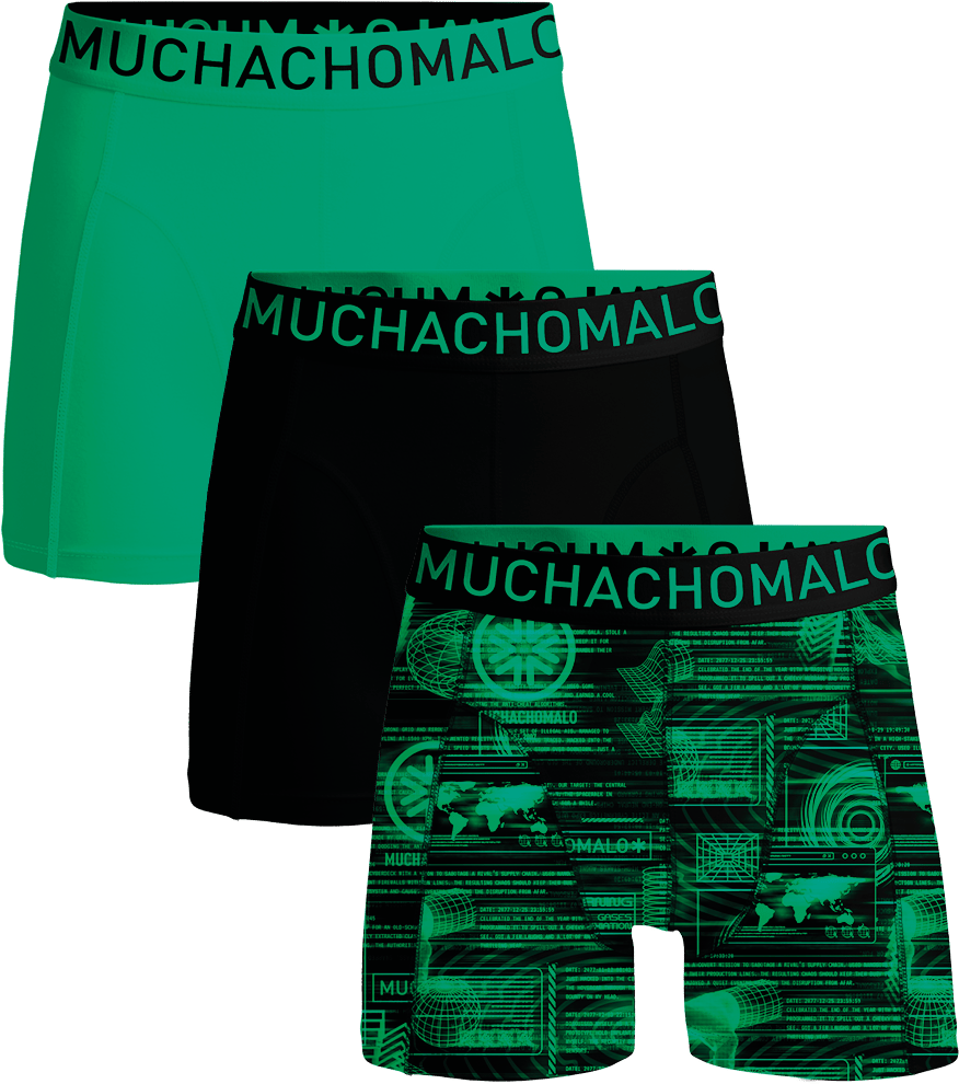 Muchachomalo Boxershorts 3-Pack Multicolor Divers