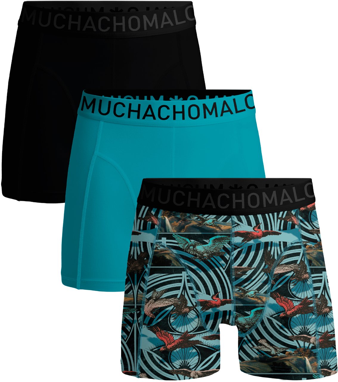 Muchachomalo Boxershorts 3-Pack Multicolor. Blauw