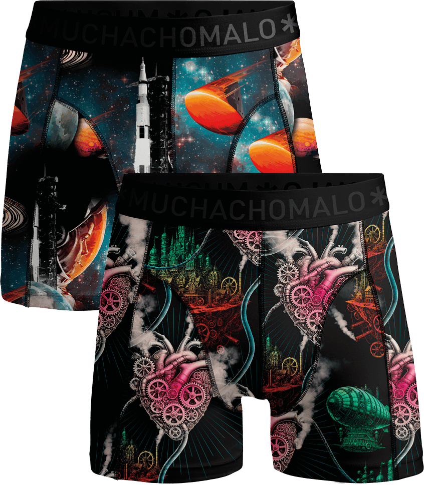 Muchachomalo Boxershorts 2-Pack Multicolor Divers