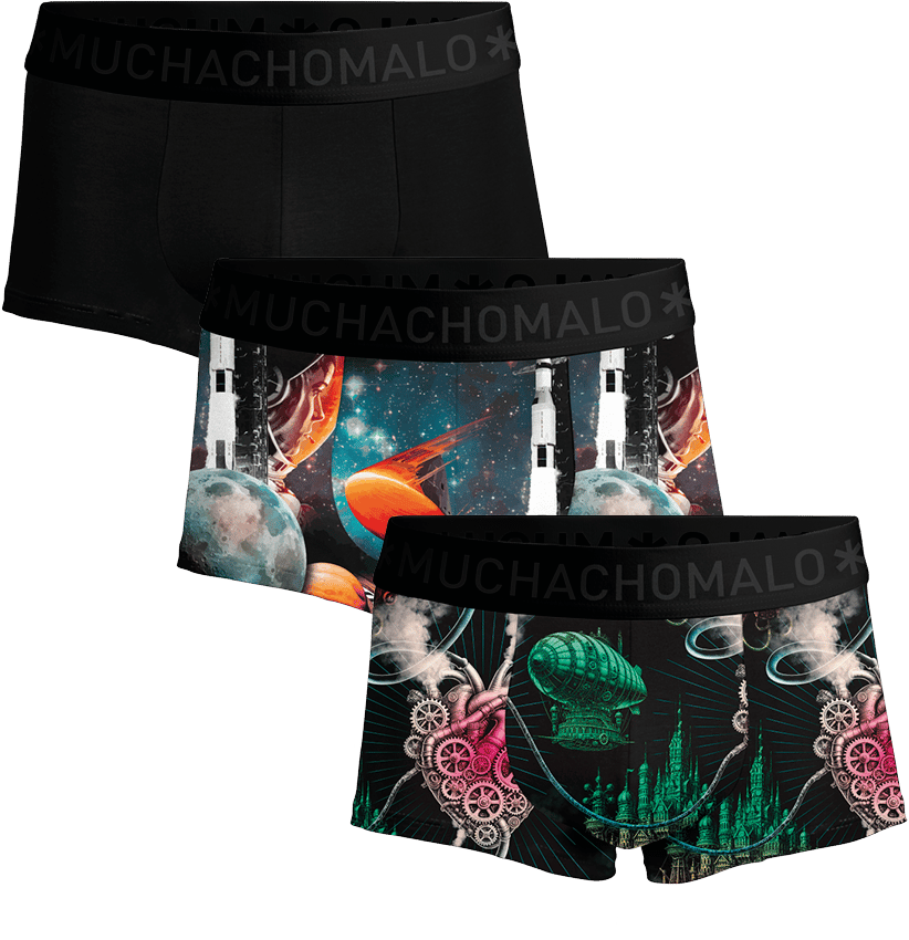 Muchachomalo Boxershorts 3-Pack Multicolor Divers