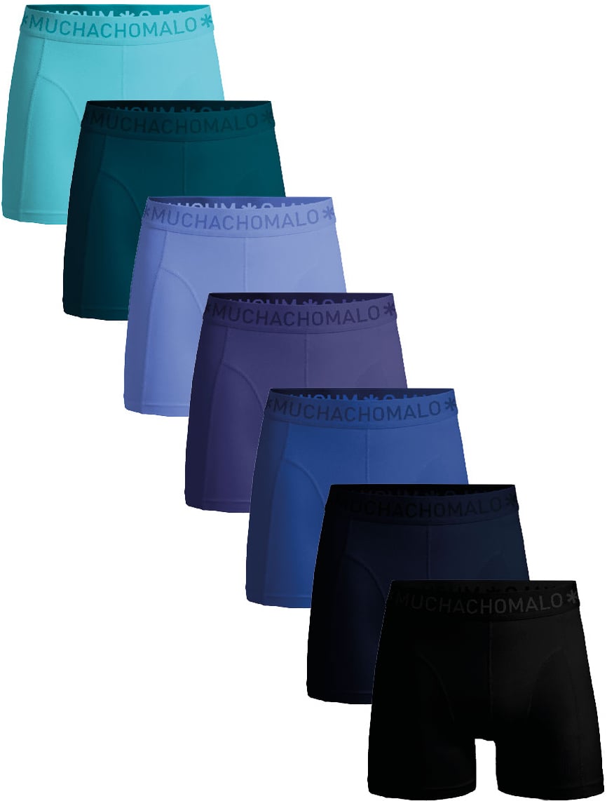 Muchachomalo Boxershorts 7-Pack Multicolor Zwart