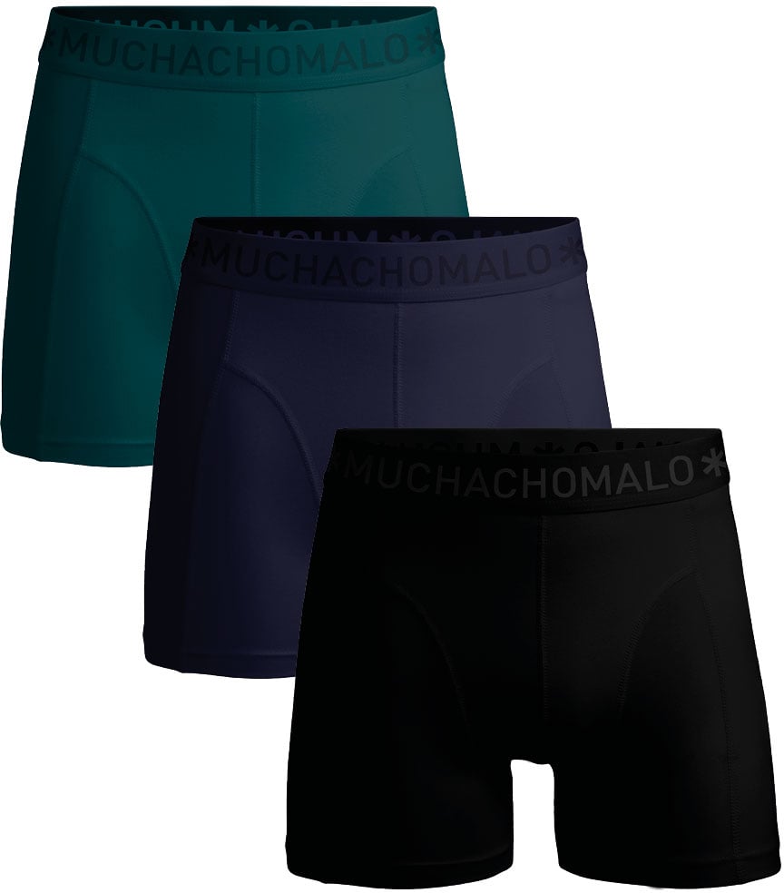Muchachomalo Boxershorts 3-Pack Multicolor. Zwart