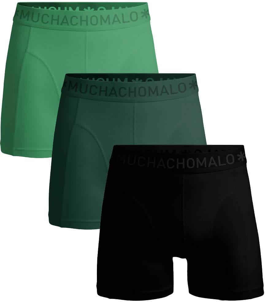 Muchachomalo Boxershorts 3-Pack Multicolor Zwart