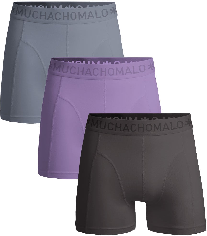 Muchachomalo Boxershorts 3-Pack Multicolor. Grijs