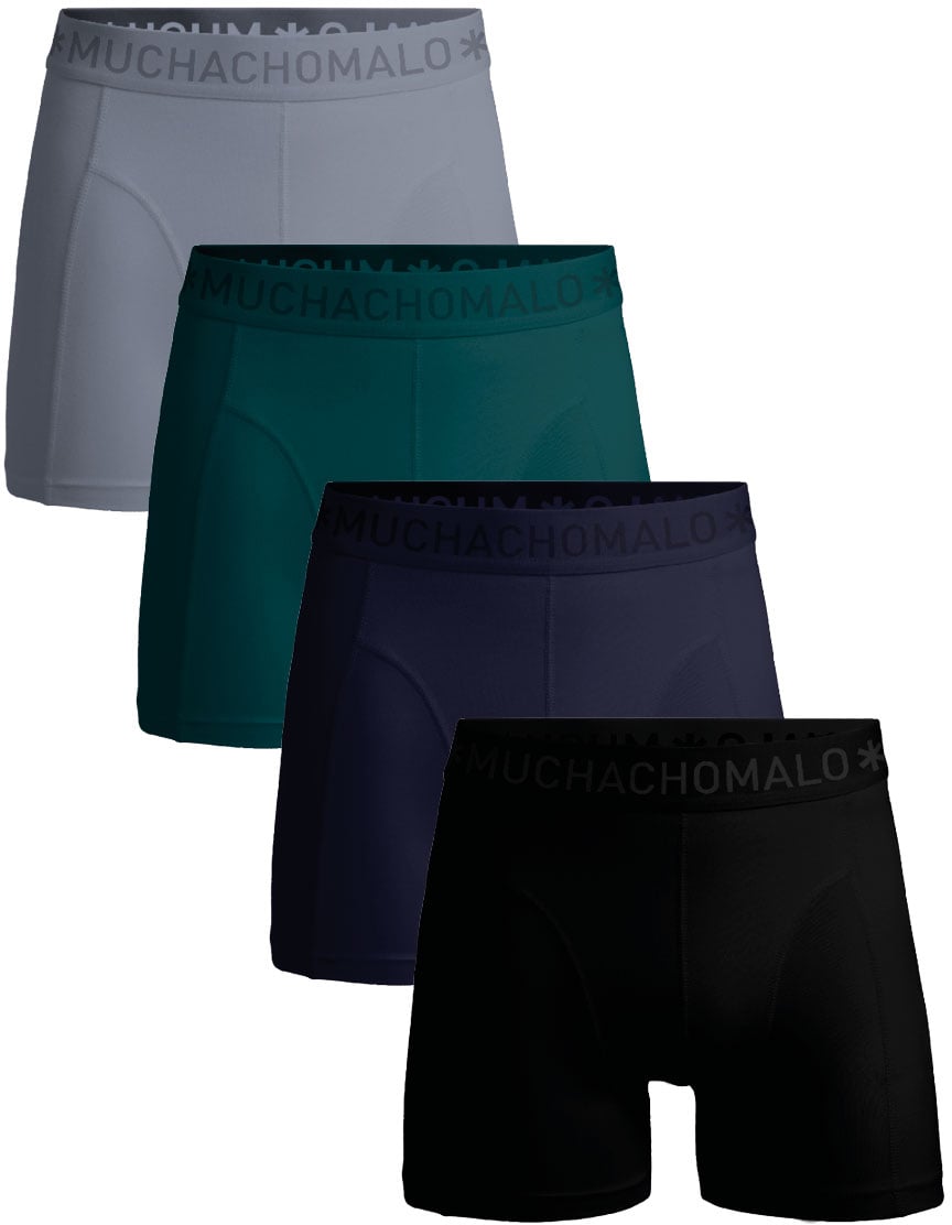 Muchachomalo Boxershorts 4-Pack Multicolor Zwart