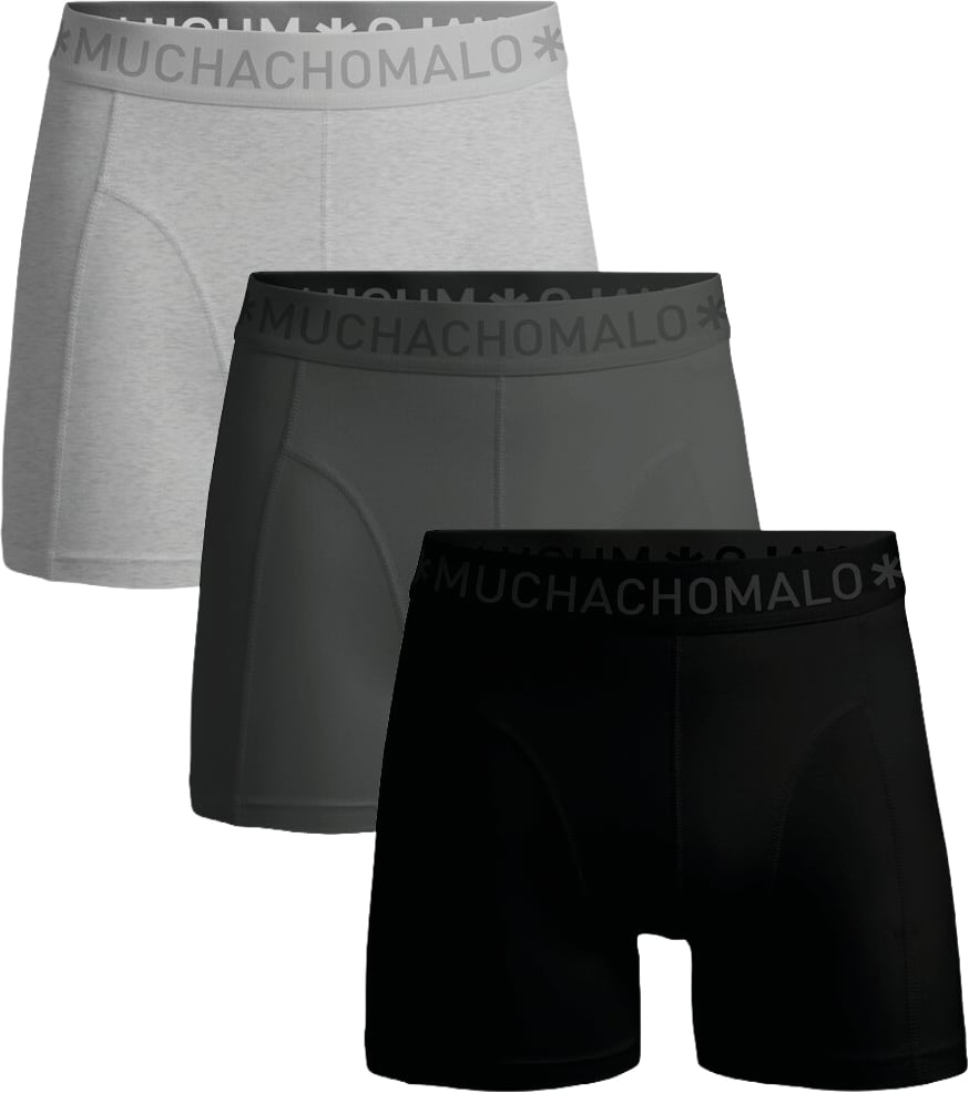 Muchachomalo Boxershorts 3-Pack Multicolor. Zwart