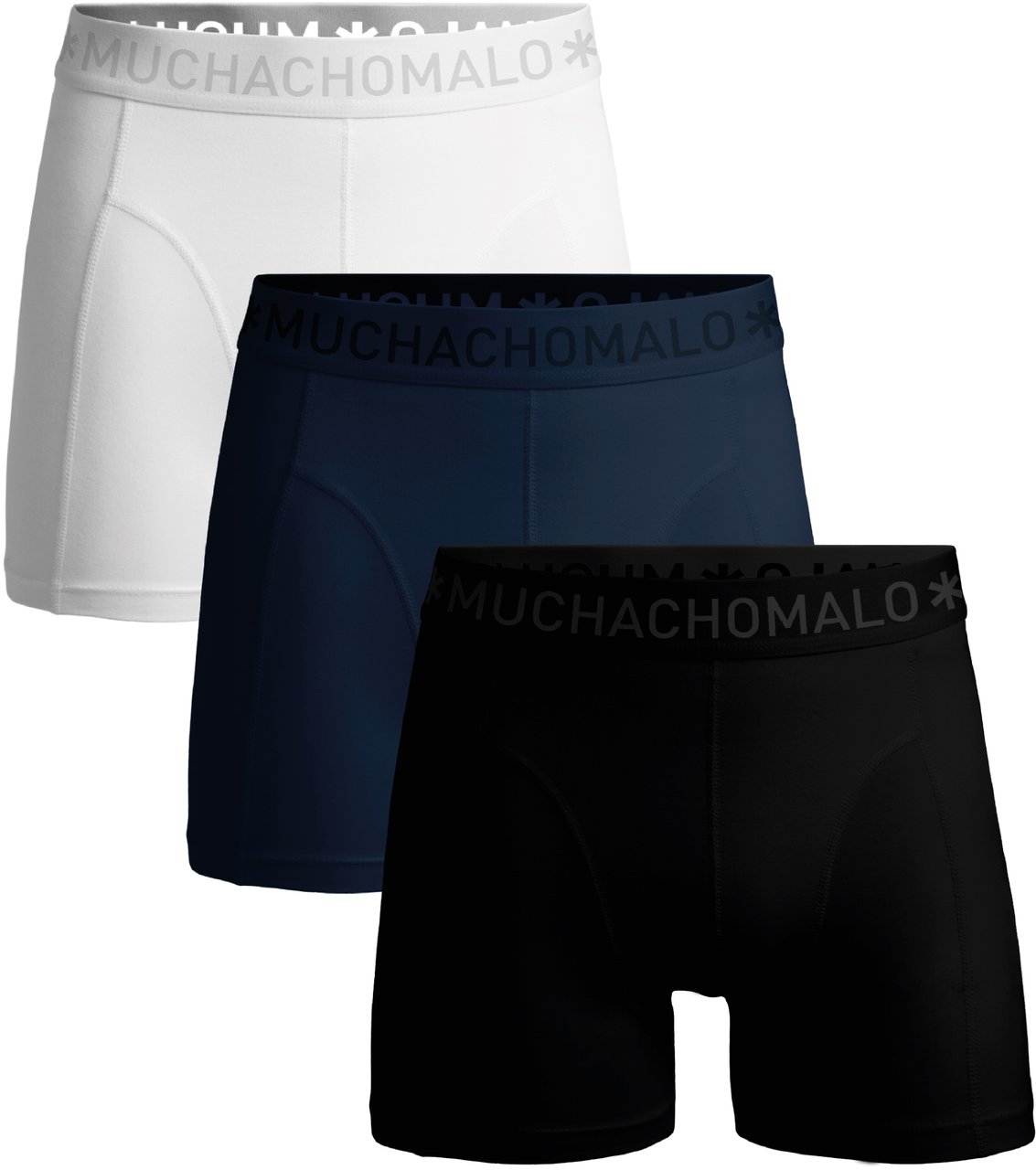 Muchachomalo Boxershorts 3-Pack Multicolor Zwart
