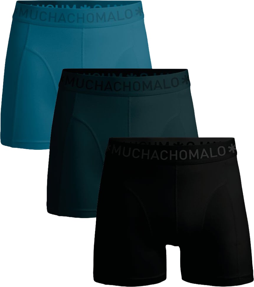 Muchachomalo Boxershorts 3-Pack Multicolor. Zwart