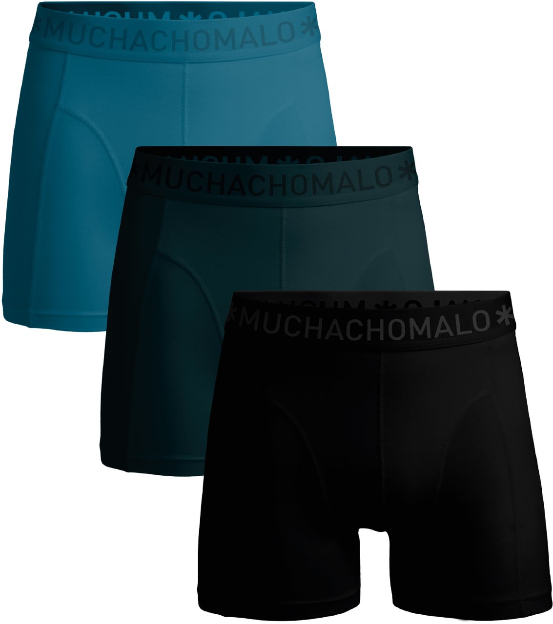 Muchachomalo Boxershorts 3-Pack Multicolor Zwart
