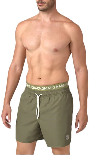 MUCHACHOMALO Swimshort Solid Groen