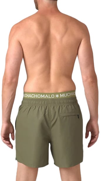 MUCHACHOMALO Swimshort Solid Groen