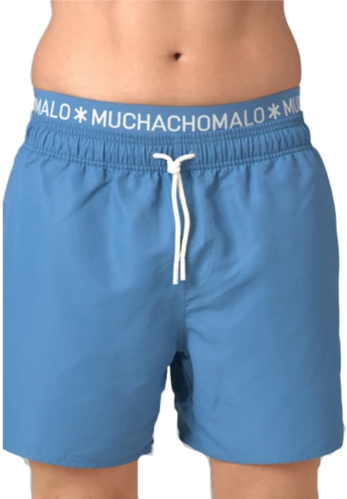 MUCHACHOMALO Swimshort Solid Blauw