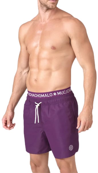 MUCHACHOMALO Swimshort Solid Paars