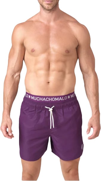 MUCHACHOMALO Swimshort Solid Paars