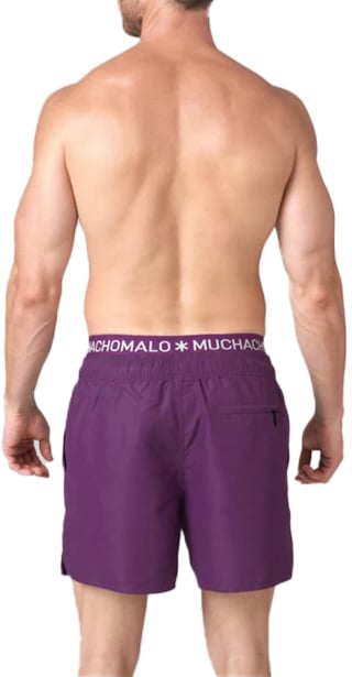 MUCHACHOMALO Swimshort Solid Paars