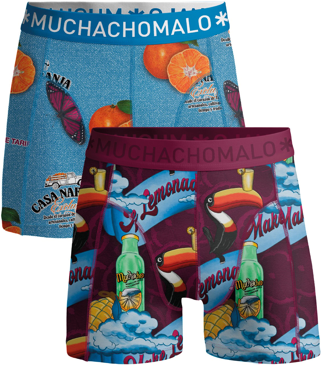 Muchachomalo Boxershorts 2-Pack Multicolor Divers