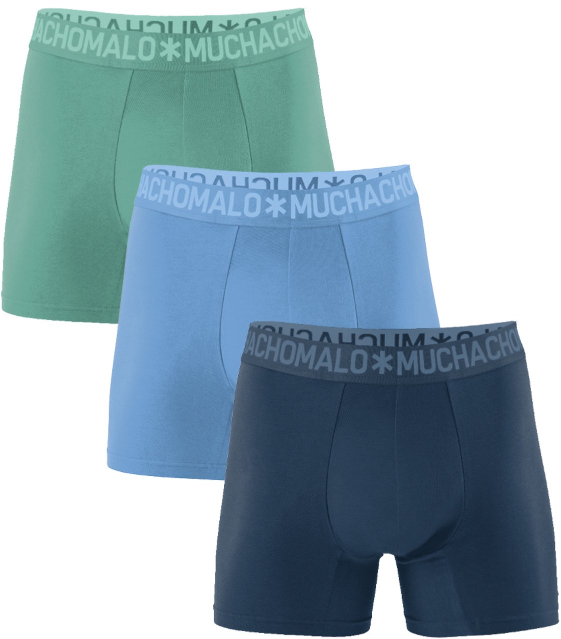 Muchachomalo Boxershorts 3-Pack Multicolor. Blauw