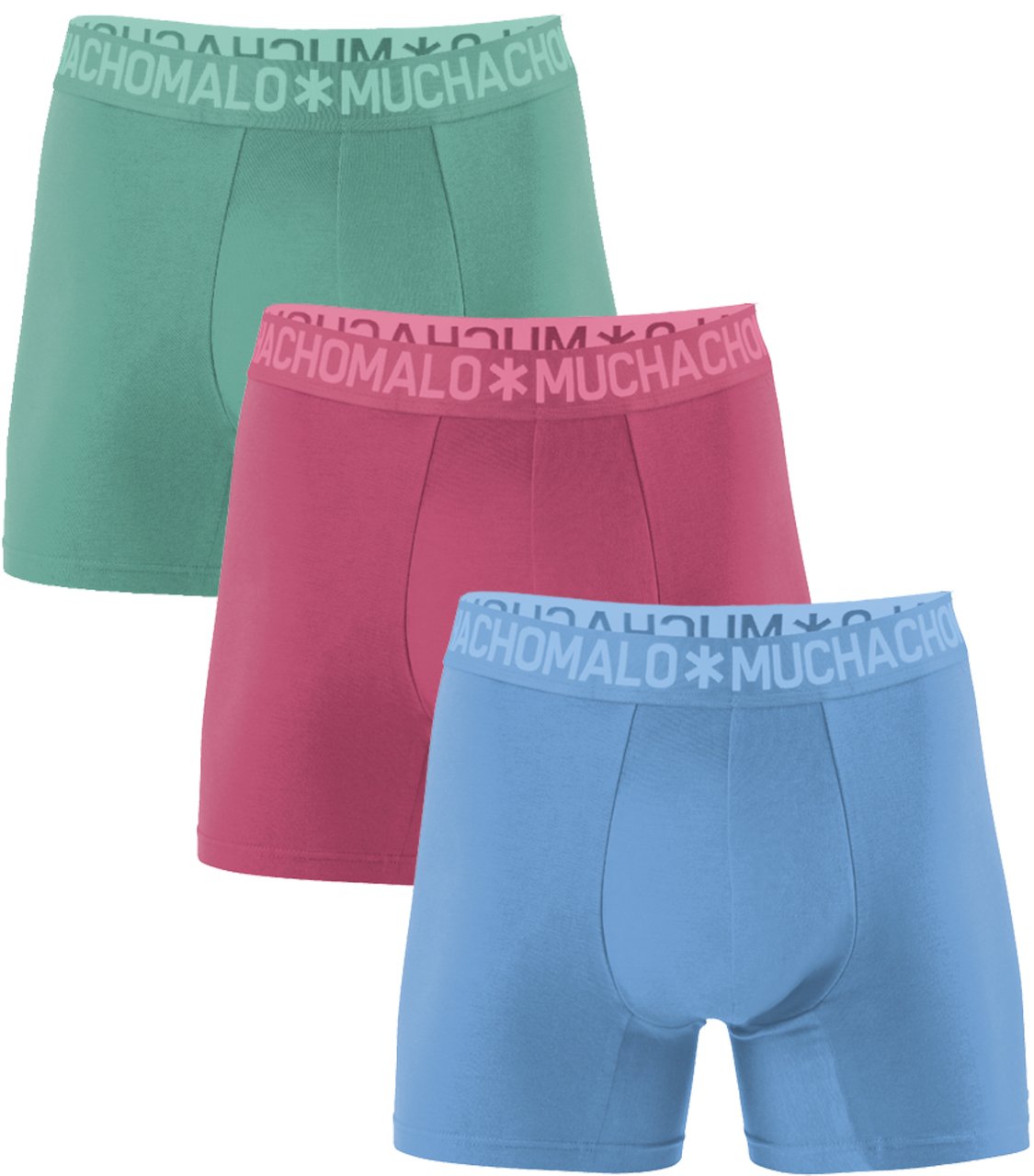 Muchachomalo Boxershorts 3-Pack Multicolor. Blauw