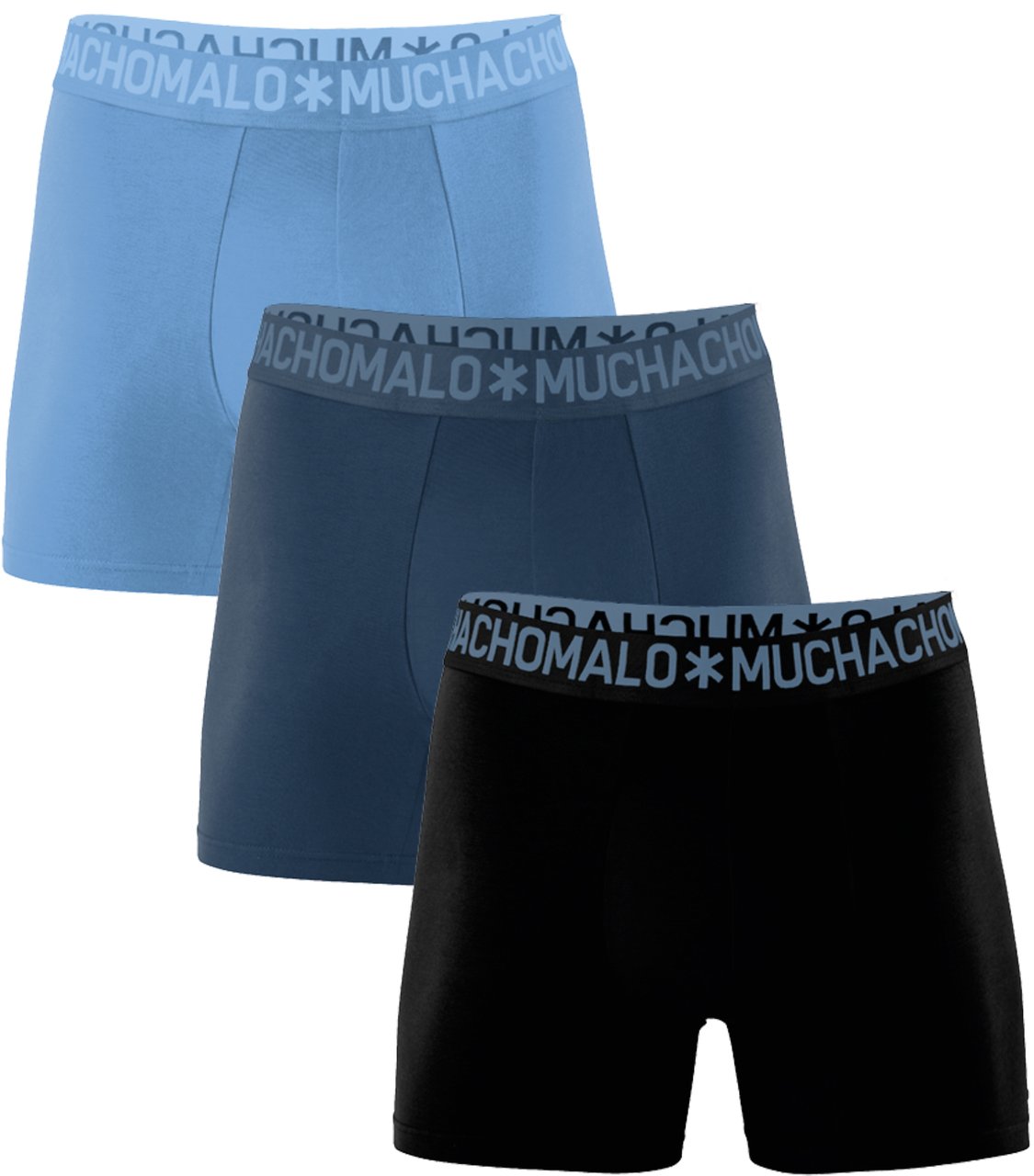 Muchachomalo Boxershorts 3-Pack Multicolor. Zwart