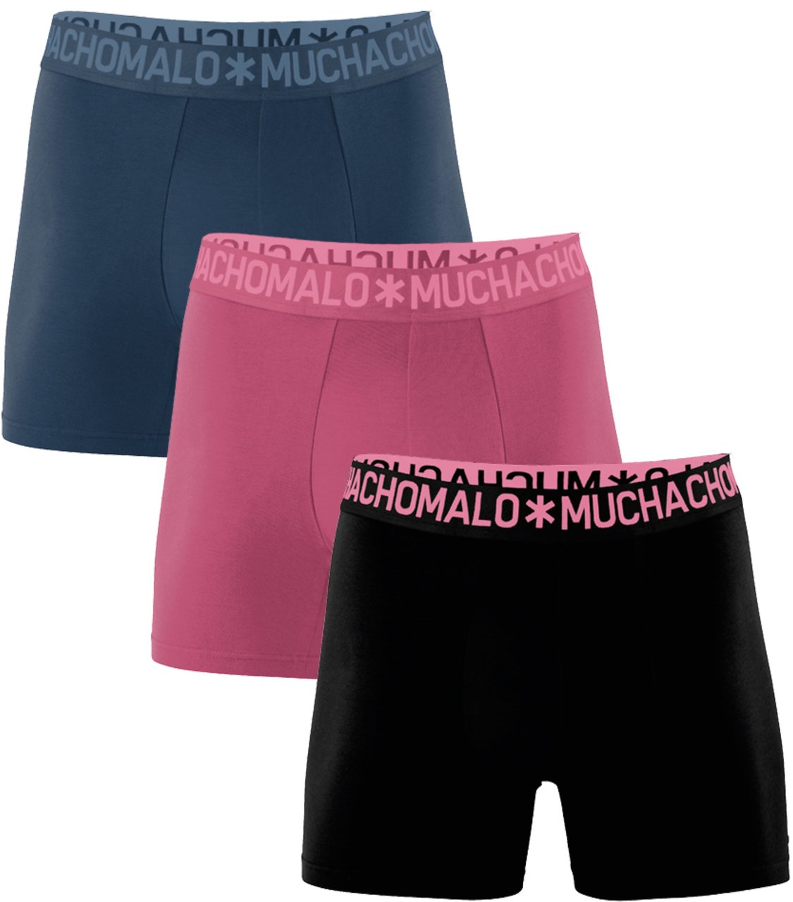 Muchachomalo Boxershorts 3-Pack Multicolor. Zwart
