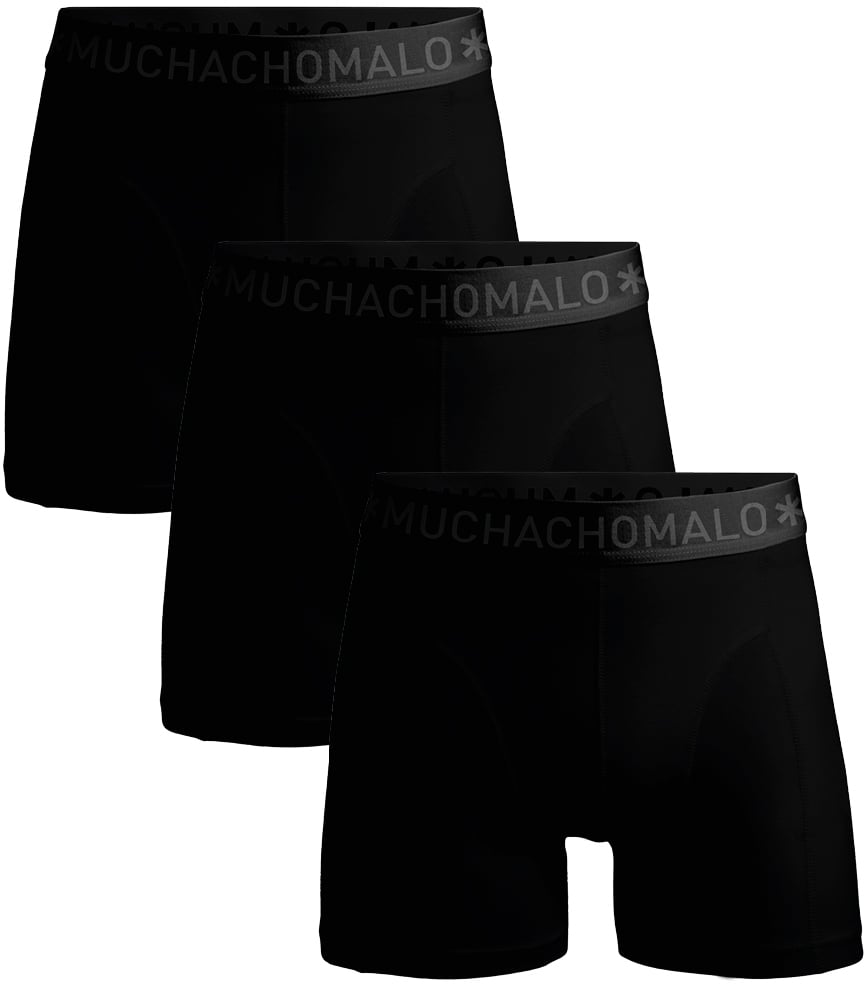 Muchachomalo Boxershorts 3-Pack Multicolor Zwart