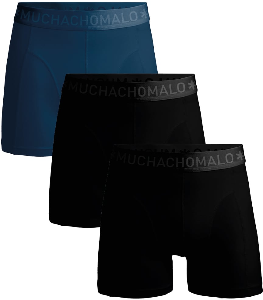 Muchachomalo Boxershorts 3-Pack Multicolor Zwart