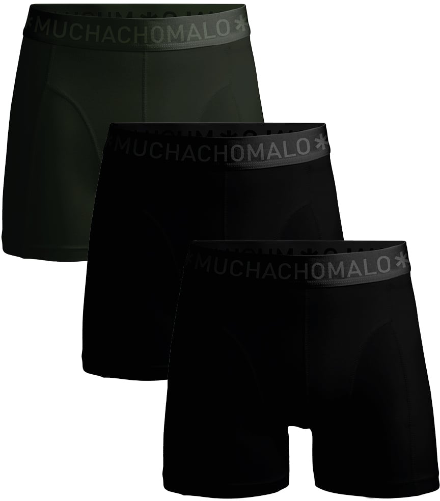 Muchachomalo Boxershorts 3-Pack Multicolor Zwart