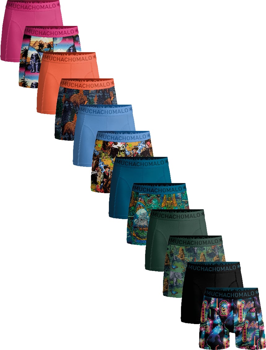 Muchachomalo Boxershorts 12-Pack Multicolor Divers